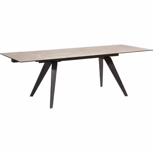Stół rozkładany AMSTERDAM DARK 160/240x90 - szary/czarny
