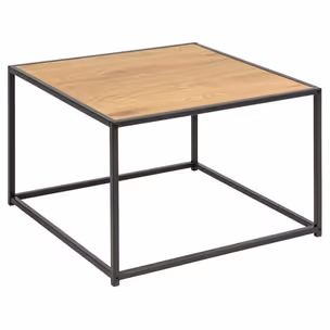 Stolik kawowy SEAFORD 60x60 - dziki dąb/czarny