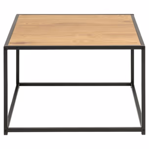 Stolik kawowy SEAFORD 60x60 - dziki dąb/czarny