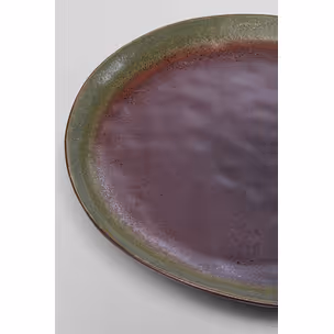 Talerz obiadowy HERMOSA 27 cm - fioletowy/zielony