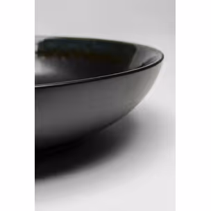 Talerz głęboki KASSANDRA 23 cm - czarny