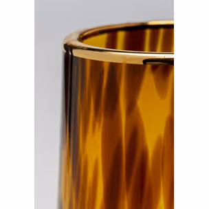 Kieliszek do szampana CARAMEL 210 ml - brązowy/transparentny
