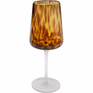 Kieliszek do wina CARAMEL 500 ml - brązowy/transparentny