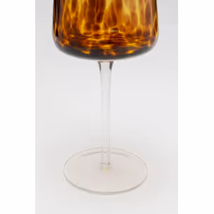 Kieliszek do wina CARAMEL 500 ml - brązowy/transparentny