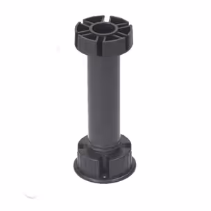 Nóżka plastikowa PN16 czarna wys. 15cm bez klipu