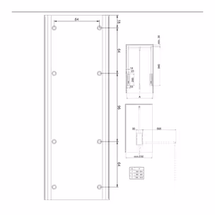 Wieszak Pantograf LIFTER Plus 660-890 aluminium/tworzywo sztuczne czarna anoda