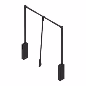 Wieszak Pantograf LIFTER Plus 660-890 aluminium/tworzywo sztuczne czarna anoda