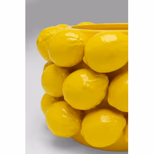 Wazon z porcelany LEMON JUICE 19 cm - żółty