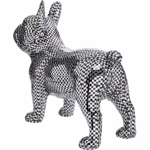 Figurka dekoracyjna BULLDOG DISCO 36 - lustrzany