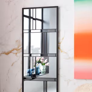 Lustro ścienne BRICK 71x182 - czarny