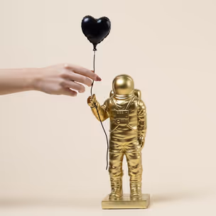Figurka BALLOON ASTRONAUT - złoty