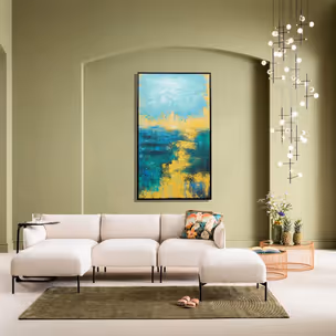 Obraz JARDIN BLUE 125x215