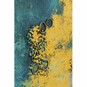 Obraz JARDIN BLUE 125x215