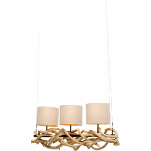 Lampa wisząca JUNGLE CLUB 115 - beżowy/naturalny