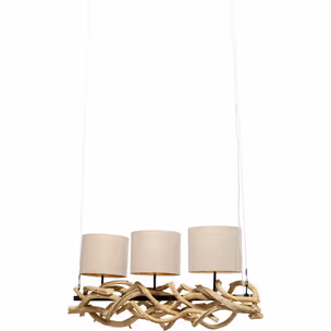 Lampa wisząca JUNGLE CLUB 115 - beżowy/naturalny