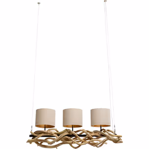 Lampa wisząca JUNGLE CLUB 115 - beżowy/naturalny
