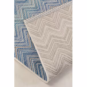 Dywan ogrodowy ZIGZAG 230x330 - niebieski