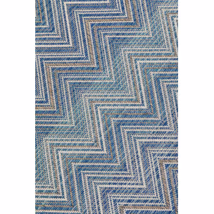 Dywan ogrodowy ZIGZAG 230x330 - niebieski