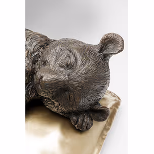 Figurka dekoracyjna SLEEPING KOALA - brązowy/złoty