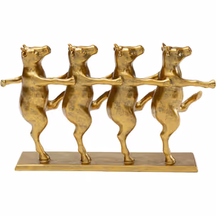 Figurka dekoracyjna DANCING COWS - złoty