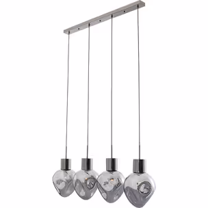 Lampa wisząca SUPERNOVA SMOKY 110 - dymiony/srebrny