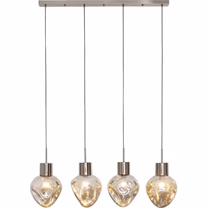 Lampa wisząca SUPERNOVA SMOKY 110 - dymiony/srebrny