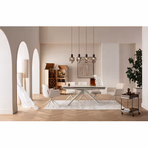 Lampa wisząca SUPERNOVA SMOKY 110 - dymiony/srebrny
