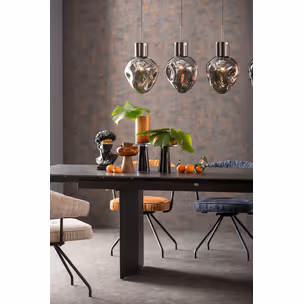 Lampa wisząca SUPERNOVA SMOKY 110 - dymiony/srebrny