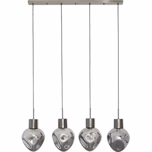 Lampa wisząca SUPERNOVA SMOKY 110 - dymiony/srebrny