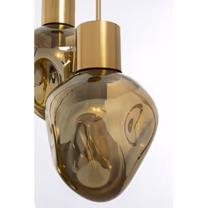Lampa wisząca SUPERNOVA AMBER TRE 45 - złoty