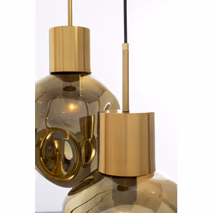 Lampa wisząca SUPERNOVA AMBER TRE 45 - złoty