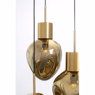 Lampa wisząca SUPERNOVA AMBER TRE 45 - złoty