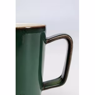 Kubek porcelanowy COLORINO 350 ml - biały/zielony