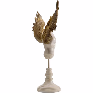 Figurka dekoracyjna GUARDIAN ANGEL MALE 48x45 - beżowy/brąz