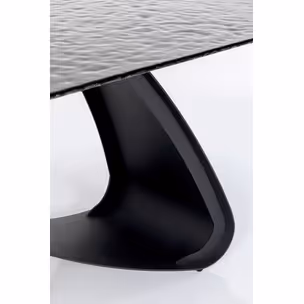 Stół rozkładany BELLAGIO BUBBLE 180-260x98 - czarny