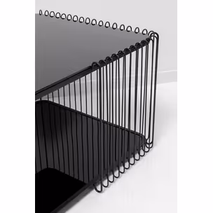 Stolik kawowy WIRE DOUBLE 120x60 - czarny