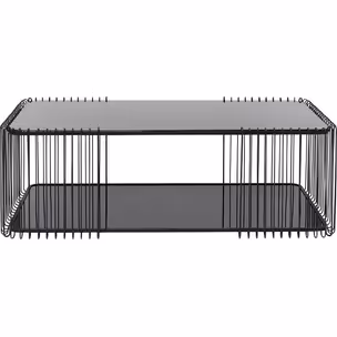 Stolik kawowy WIRE DOUBLE 120x60 - czarny
