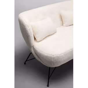 Sofa 2-osobowa JACKY boucle - biały
