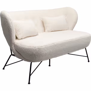Sofa 2-osobowa JACKY boucle - biały