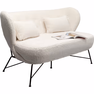 Sofa 2-osobowa JACKY boucle - biały