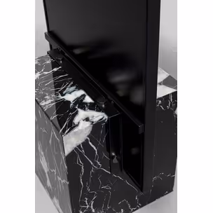 Lustro stojące z marmurową podstawą HULDA BLACK - czarny