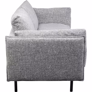 Sofa 2-osobowa POLA - szary/czarny
