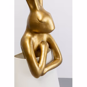 Lampa podłogowa ANIMAL RABBIT 150 - złoty/biały