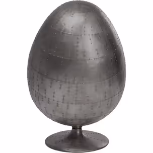 Fotel obrotowy EYE BALL - czarny/gun metal