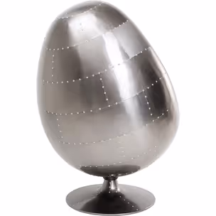 Fotel obrotowy EYE BALL - czarny/gun metal