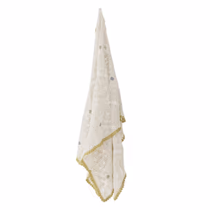 Narzuta ROVIGO 150x125 - biały/żółty