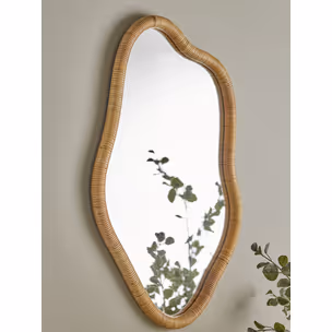 Lustro wiszące ASHLIE 50x80 - naturalny