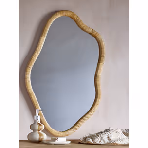 Lustro wiszące ASHLIE 50x80 - naturalny