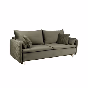 Sofa rozkładana welurowa LUNA