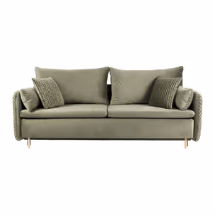 Sofa rozkładana welurowa LUNA - tkanina Magic Deluxe 2243/P300
